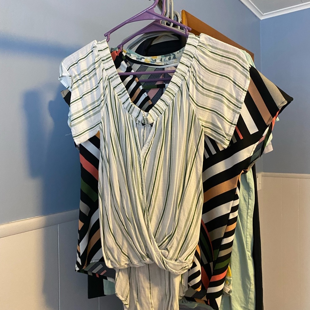 Staccato off the shoulder top.